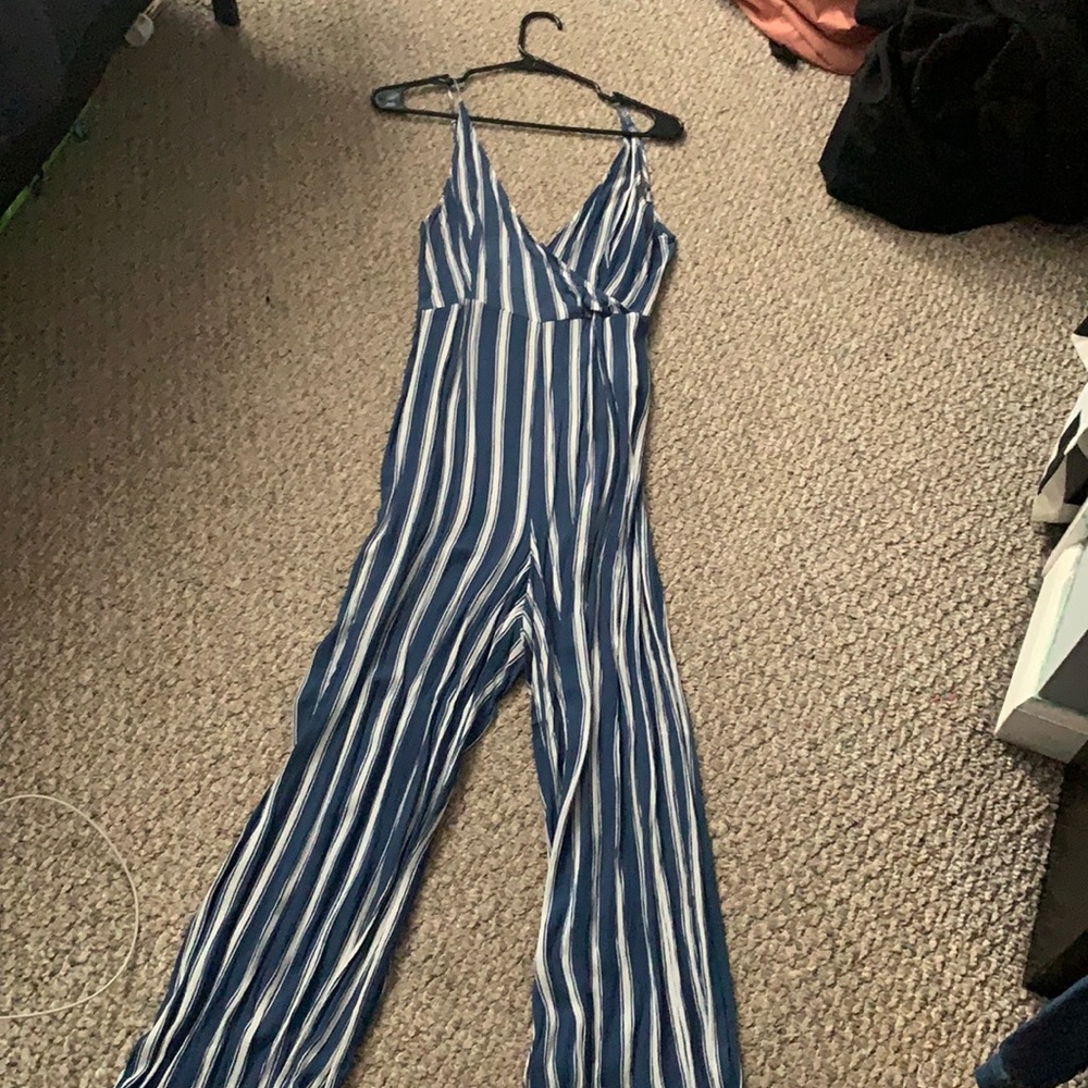 Striped Jump Suit